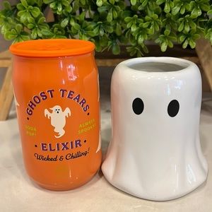DW home Halloween ghost tears soda pop candle set NWT
